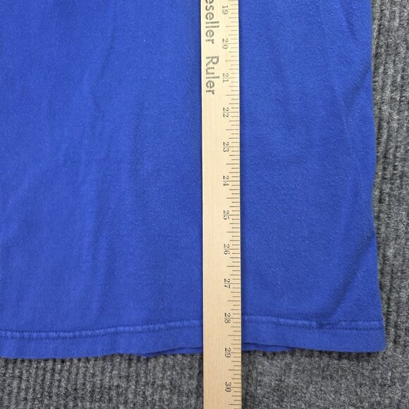 Nike Shirt Mens Large Blue Just Do It Athletic Graphic Tee Swoosh Logo Cotton - Picture 6 of 7